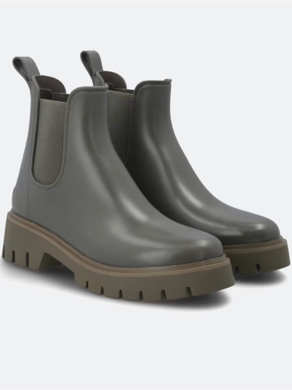 Dolce Vita Dark Grey Chelsea Lug Booties
